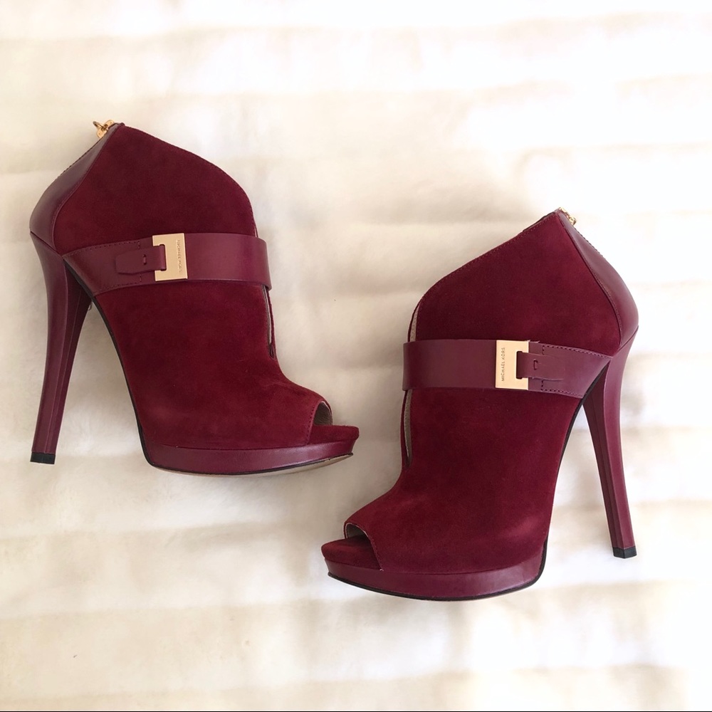 Michael Kors Burgundy Bootie